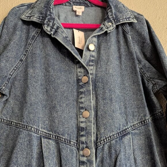 Franki by Francesca’s Denim Babydoll Dress – Girls Size M (10) - Picture 4 of 8
